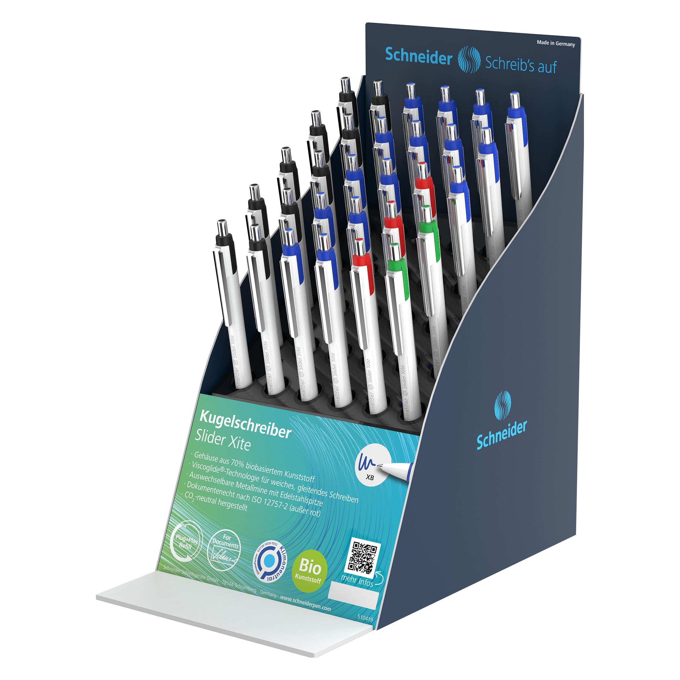 Schneider Display Kugelschreiber Slider Xite, 30 Teile (30x) (304001)