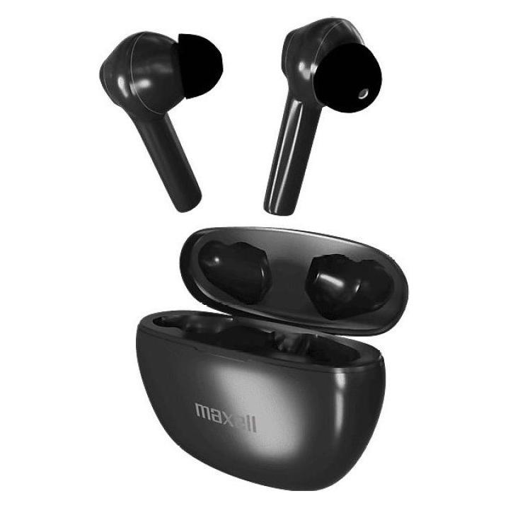Maxell Dynamic+ kabellose Kopfhörer mit Ladecase Bluetooth schwarz (4 h, Kabellos) (MAXELL DYNAMIC+ BLACK)