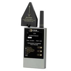 PCE Instruments Ortungsgerät PCE-FRQ 500 erkennt analoge & digitale Signale 50 … 8000 MHz Reichweite 10 m 2 Antennen