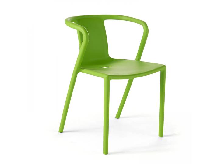 Oviala - Chaise en plastique avec accoudoirs design