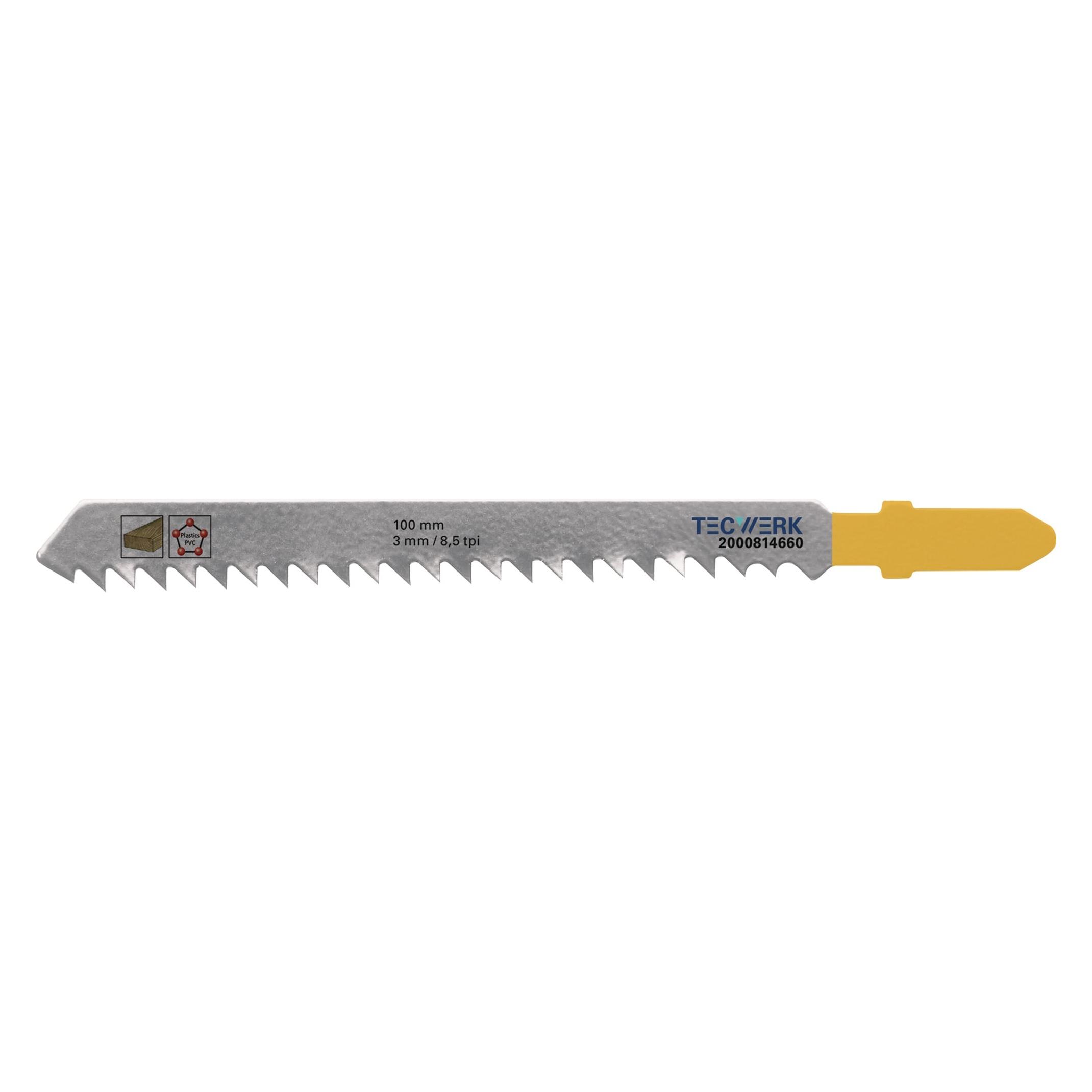 Tecwerk Stichsägeblatt Gesamtlänge 100 mm Zahnteilung 3 mm Stärke 1,27 mm HCS (2000814660)