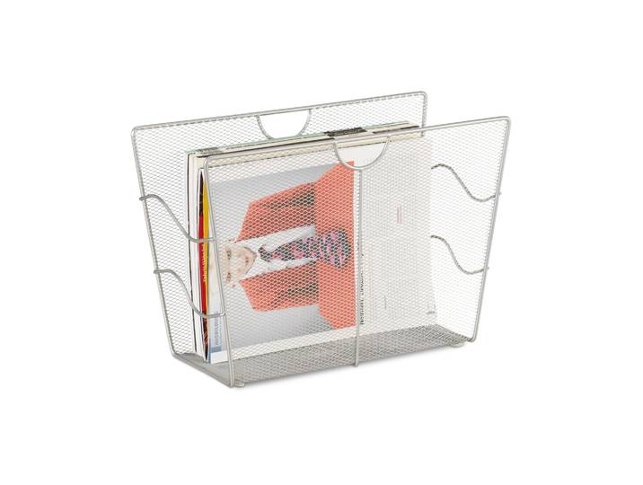 Zeitungsständer Mesh Silber