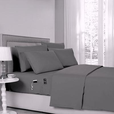 Trade Linker International Smart Pocket Sheet Set, Twin, Dark Gray