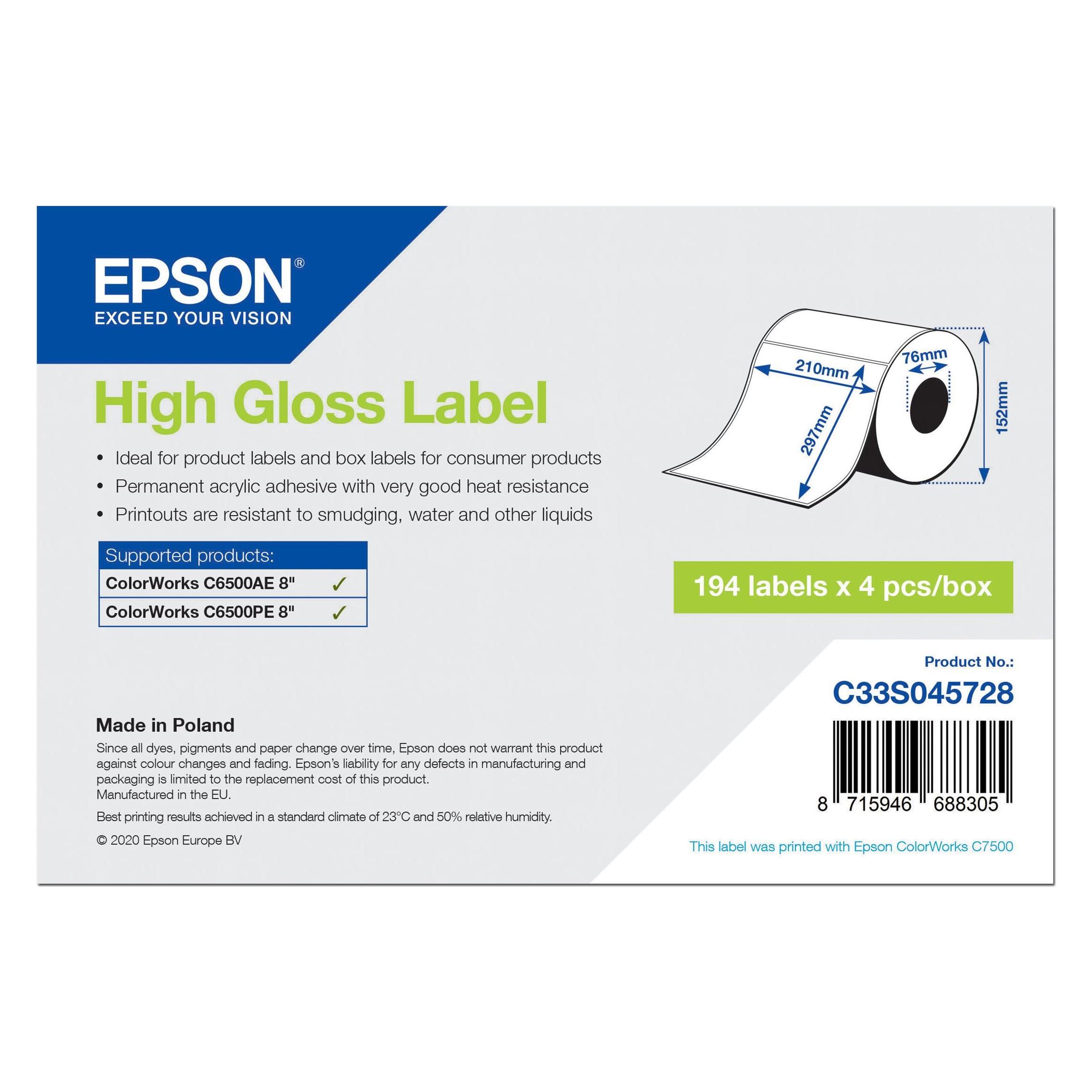 Epson Hochglänzend permanenter Acrylklebstoff (C33S045728)