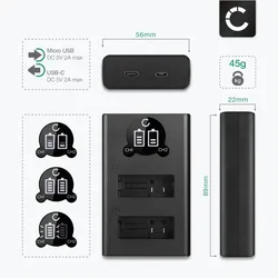 Cellonic Akku für GoPro HERO13 Black (Kamera Akku), Kamera Stromversorgung, Schwarz
