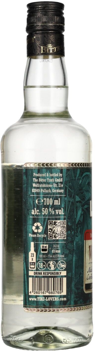 Tiki Lovers Rum Tiki Lovers White Rum Finest Caribbean Rum 50% Vol. 0,7l