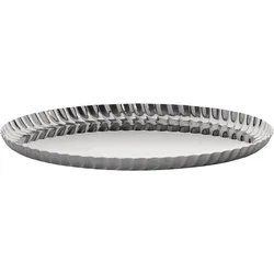 Pleats Serviertablett rund, 23 cm, stahl