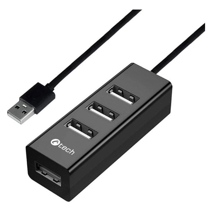 C-Tech HUB USB UHB-U2, 4x USB 2.0 (USB-A, 4 Ports) (21008081251)