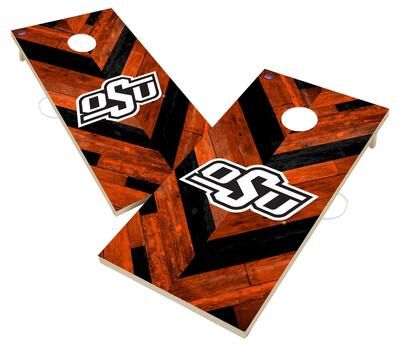 Skip's Garage Oklahoma State University Cowboys Cornhole Board Set