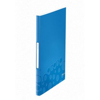 LEITZ WOW Sichtbuch DIN A4, 40 Hüllen blau-metallic