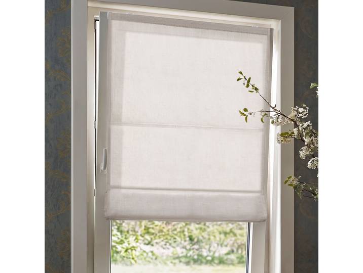 Ivora Premium Raffrollo 90 x 175 cm, elfenbein-meliert,