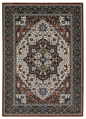 Style Haven Victoria Center Medallion Red/ Multi Area Rug