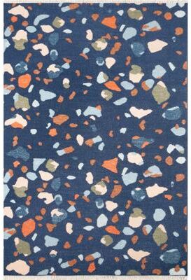 Novogratz Momeni Jem Hand Woven Wool and Lurex Abstract Area Rug.