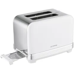 Grossag GRO 2-Scheiben Toaster ES/ws, Toaster, Silber, Weiss