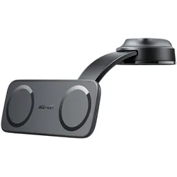 Acefast Smartphone-Halterung für das Auto mit doppelter, um 360° schwenkbarer Magnetplatte, Smartphone Halterung, Schwarz