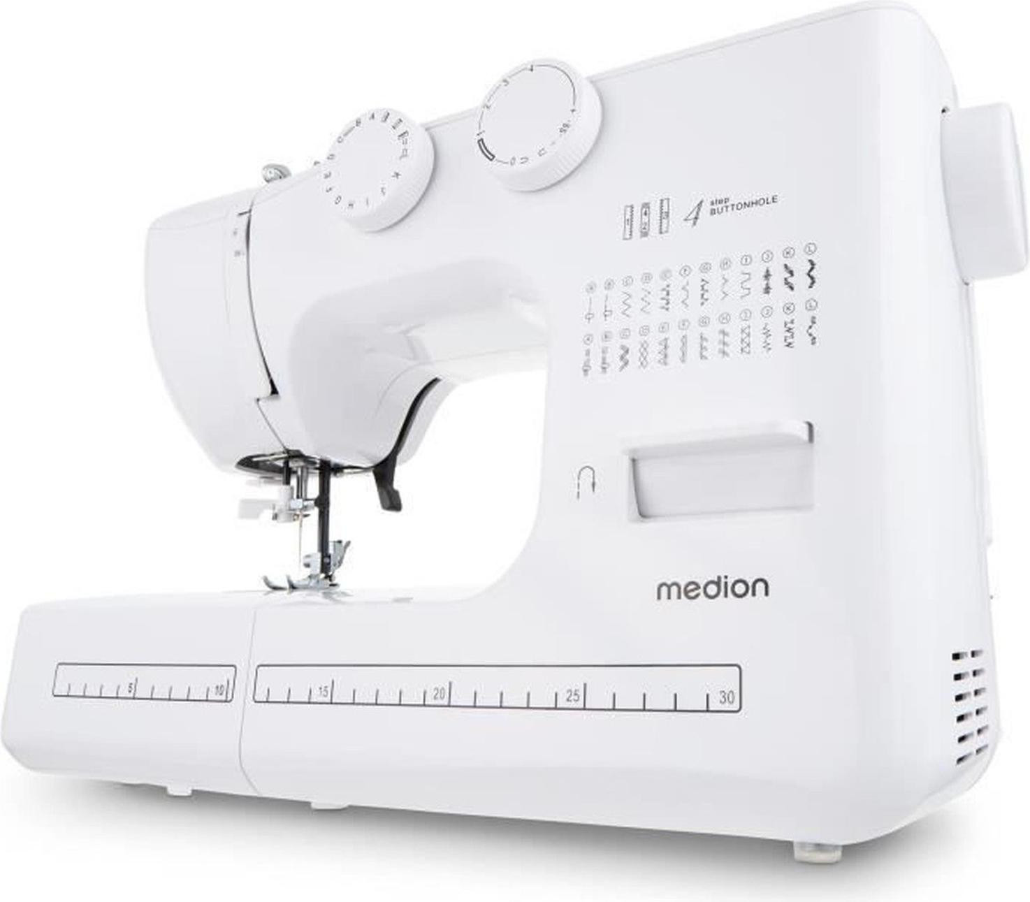 Medion LIFE MD10689 SM60 Vrijarmnaaimachine, wit