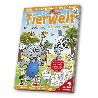 Sticker-Übungsbuch - Tierwelt Lernspaß, Taschenbuch von , Media Verlagsgesellschaft