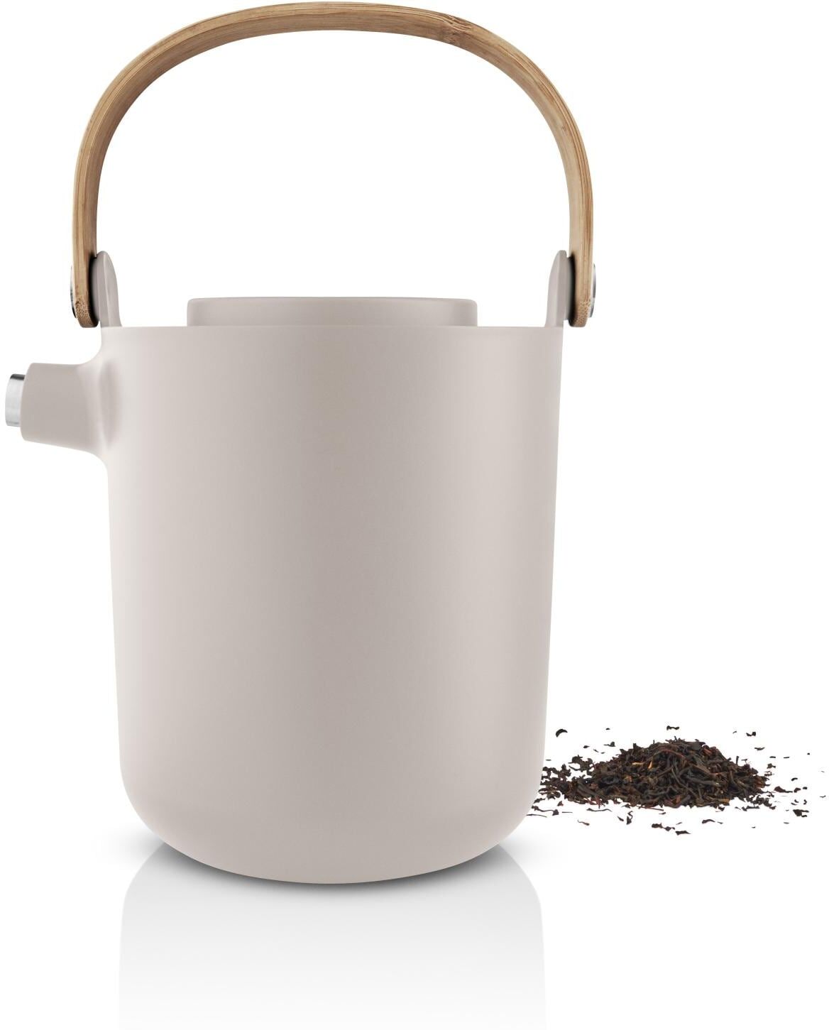Teebereiter EVA SOLO "Solo Teebereiter Nordic Kitchen", beige (natur), H:21,5cm, Teeautomaten, Teebereiter, Griff aus Bambus gefertigt (China) natur Einheitsgröße