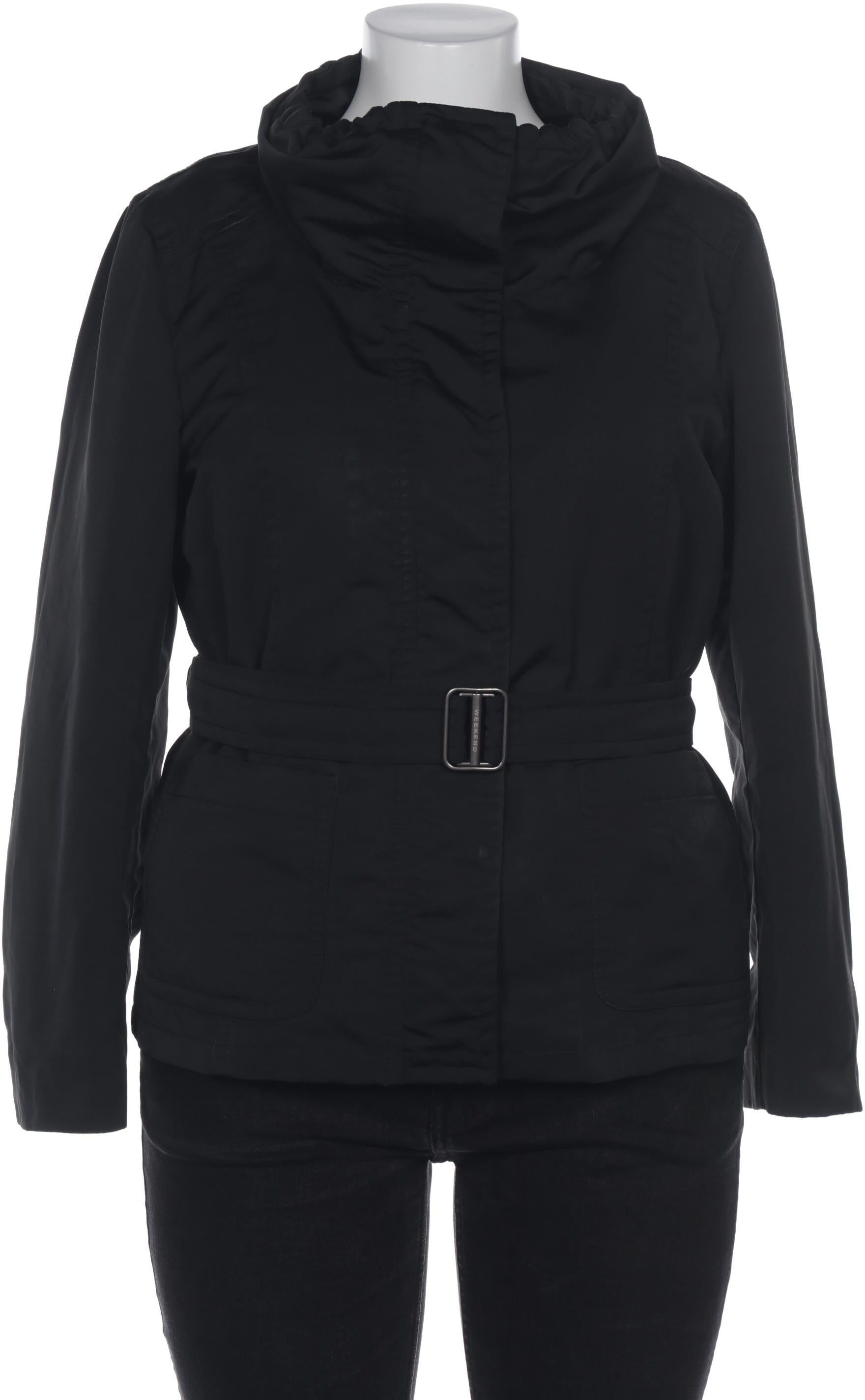 Weekend Max Mara Damen Jacke, Schwarz, Gr. EU 40 (IT 46), Synthetik - Second Hand