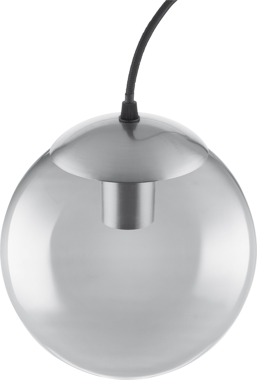 LEDVANCE Vintage 1906 bolvormige hanglamp, rookgrijs glas, E27 fitting