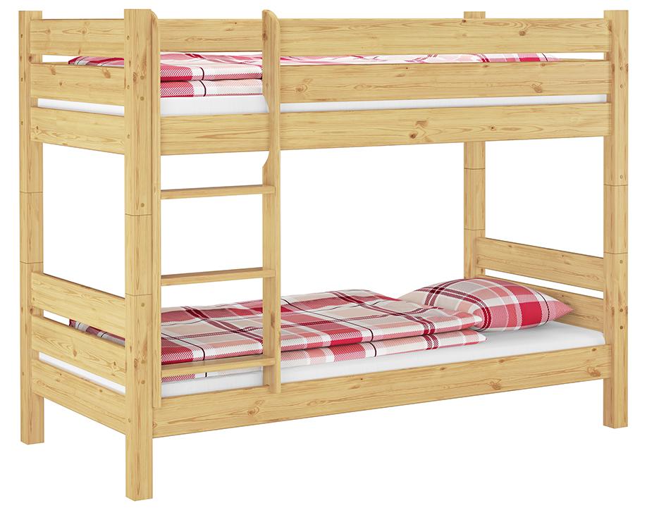 Etagenbett variables Zubehör extra stabil 80x200 Massivholzbett Nische 80 teilbar V-60.16-08T80Rollrost inkl.
