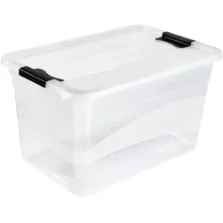 Keeeper - Aufbewahrungsbox mit Deckel 52L Transparent, Kollektion Cornelia