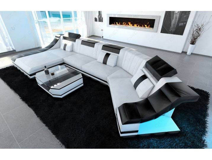Leder Couch Turino C-Form