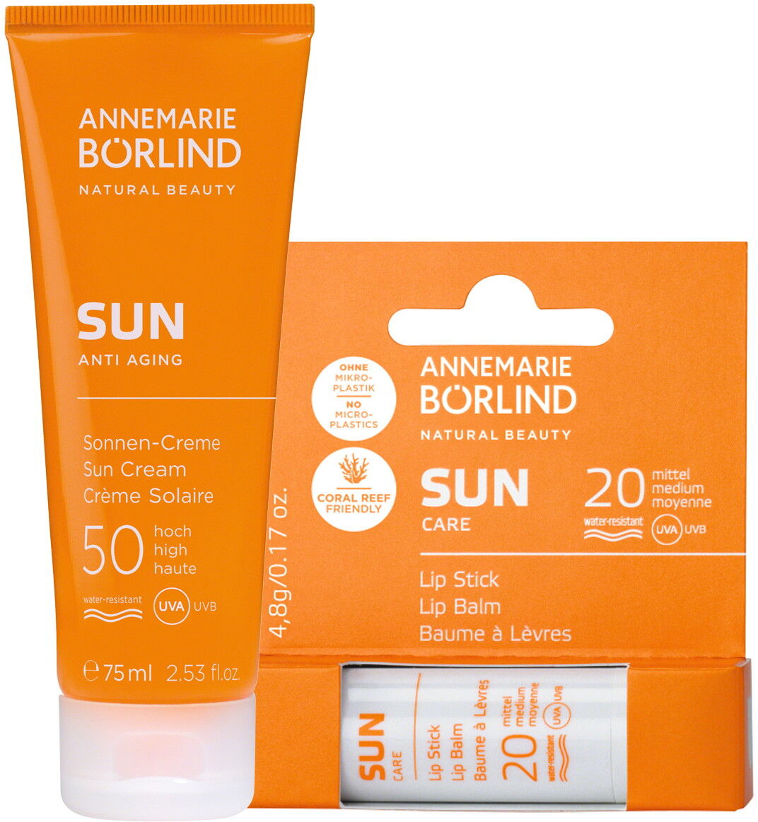 80ml ANNEMARIE BÖRLIND SUN Duo (Creme 75ml + Lip Stick 5ml)