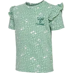 hummel hmlZANZI T-Shirt Mädchen 6117 - silt green 74