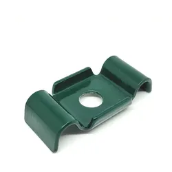 zauniversum® Befestigungsset 10x Wellenplättchen in Zaunfarbe RAL 6005 (Moosgrün)