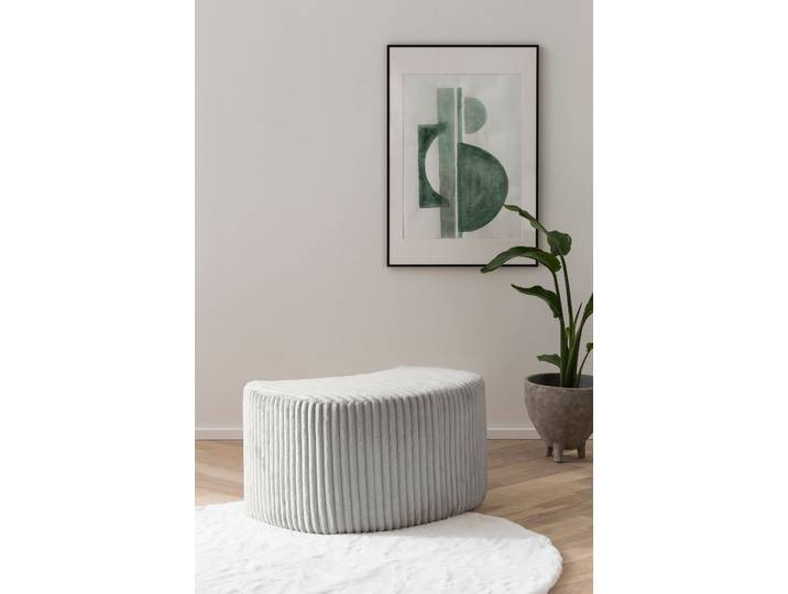 Hocker HOME AFFAIRE MAISIE Cord, passende Ergänzung Drehsessel , grau (hellgrau), B:52cm H:45cm T:38cm, Hocker, Hocker, in 3 Farben