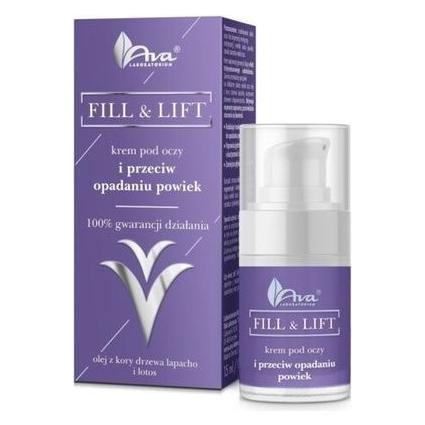 AVA Laboratorium Fill & Lift Eye Cream And Anti-Drooping Eyelid 15Ml (Augenpflege Crème, 15 ml, Tag + Nacht) (5906323008912)