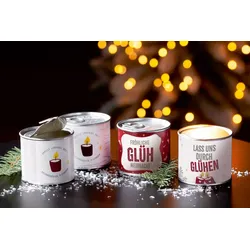 Kerzendose ""Glühwein"" - Lass uns durchglühen