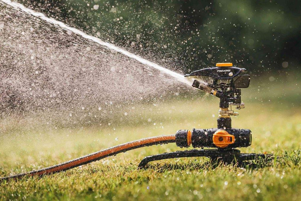 Fiskars Tuinzeil 13 m², Zwart/Oranje