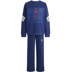 ADIDAS Kinder Sportanzug MARVEL SPIDER-MAN, Größe 110 in Blau Blau