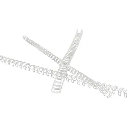 VEPATIM 100x Drahtbinderücken  8mm 5/16" bis max. 60 Blatt 3:1 Teilung weiß