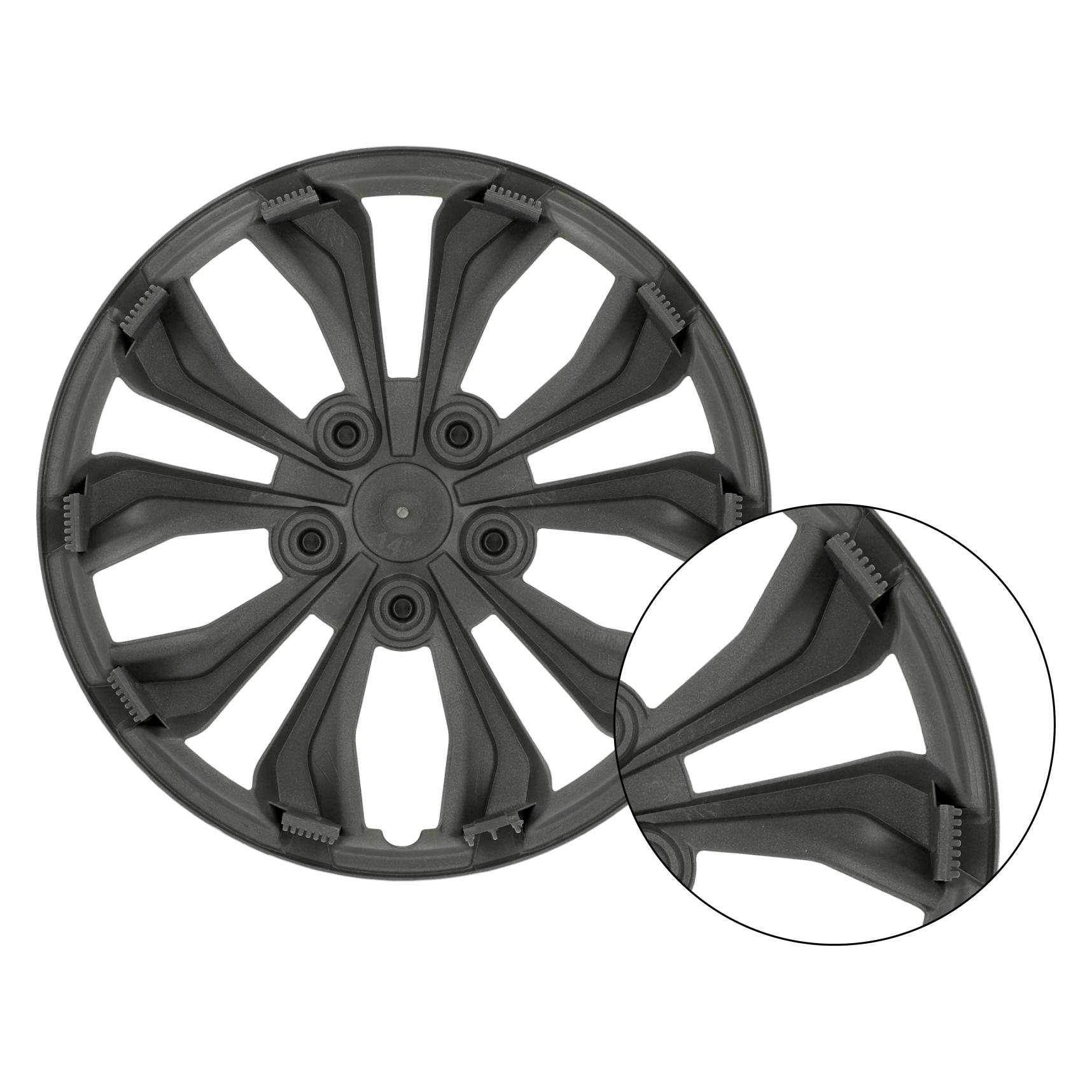 Cartrend Radzierblende Storm 15 sw 4x (4 Stk., 15") (23629782)
