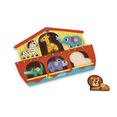 Arche Noah Knopfpuzzle: Tierischer Spielspaß mit 6 Teilen
