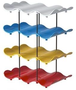 PRiME Stackable Water Bottle Organizer Space Saving Cup Storage Rack 4 Layers