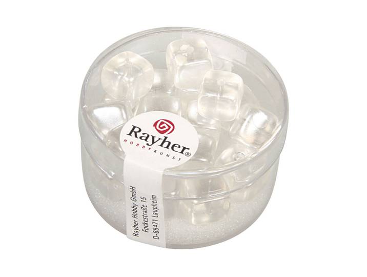 Rayher Glasperlen-Würfel 8 × 9 mm 18 Stück