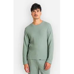 REELL Waffle Longsleeve waffle chinois green Gr. S
