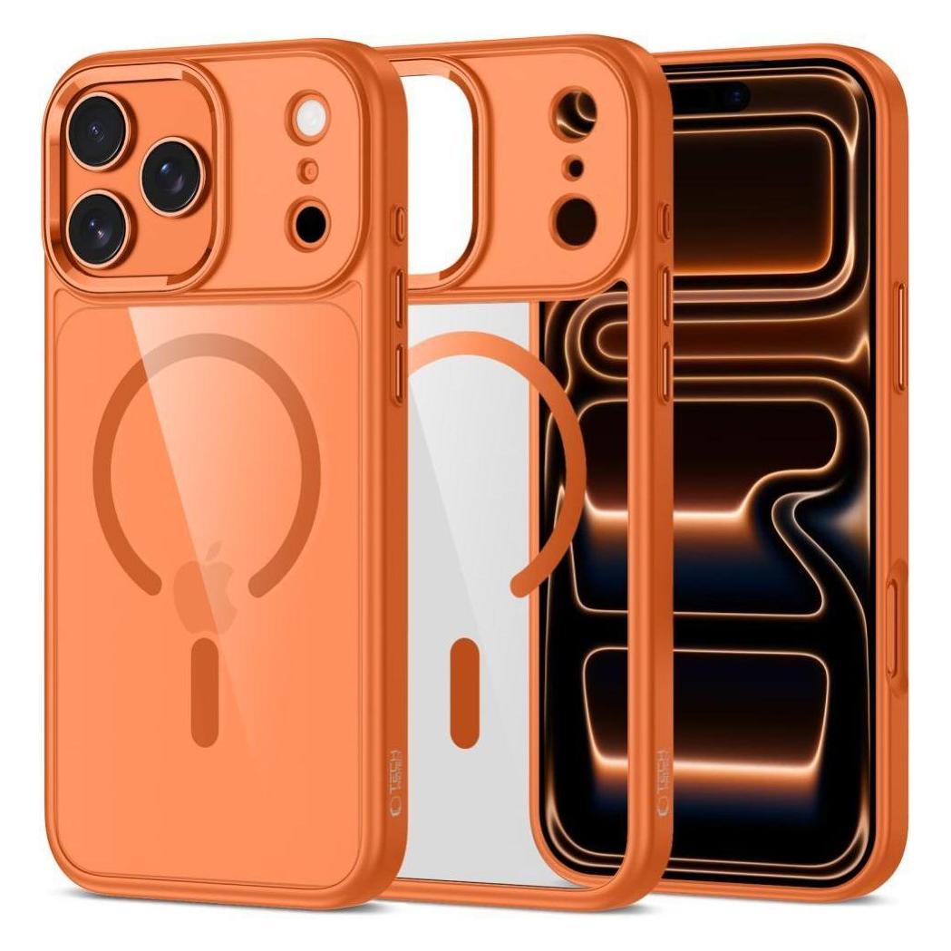 Tech-Protect Magmat Magsafe Iphone 17 Pro Kosmisch Orange/Transparent (Apple iPhone 17 Pro) (5906302334230)