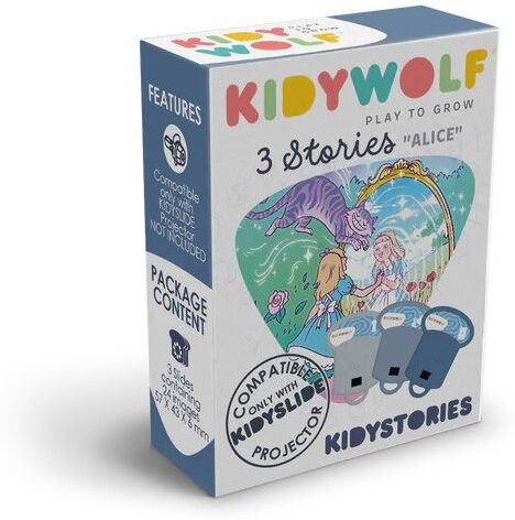 KIDYSTORIES 3 histoires "Alice au pays des merveilles" pour kidyslide - Kidywolf