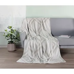 Decke BENNO stein (BL 150x200 cm) - grau - BL 150x200 cm