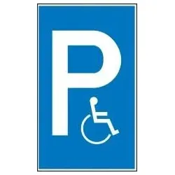 Parkplatzschild Behindertenparkplatz Kunststoff