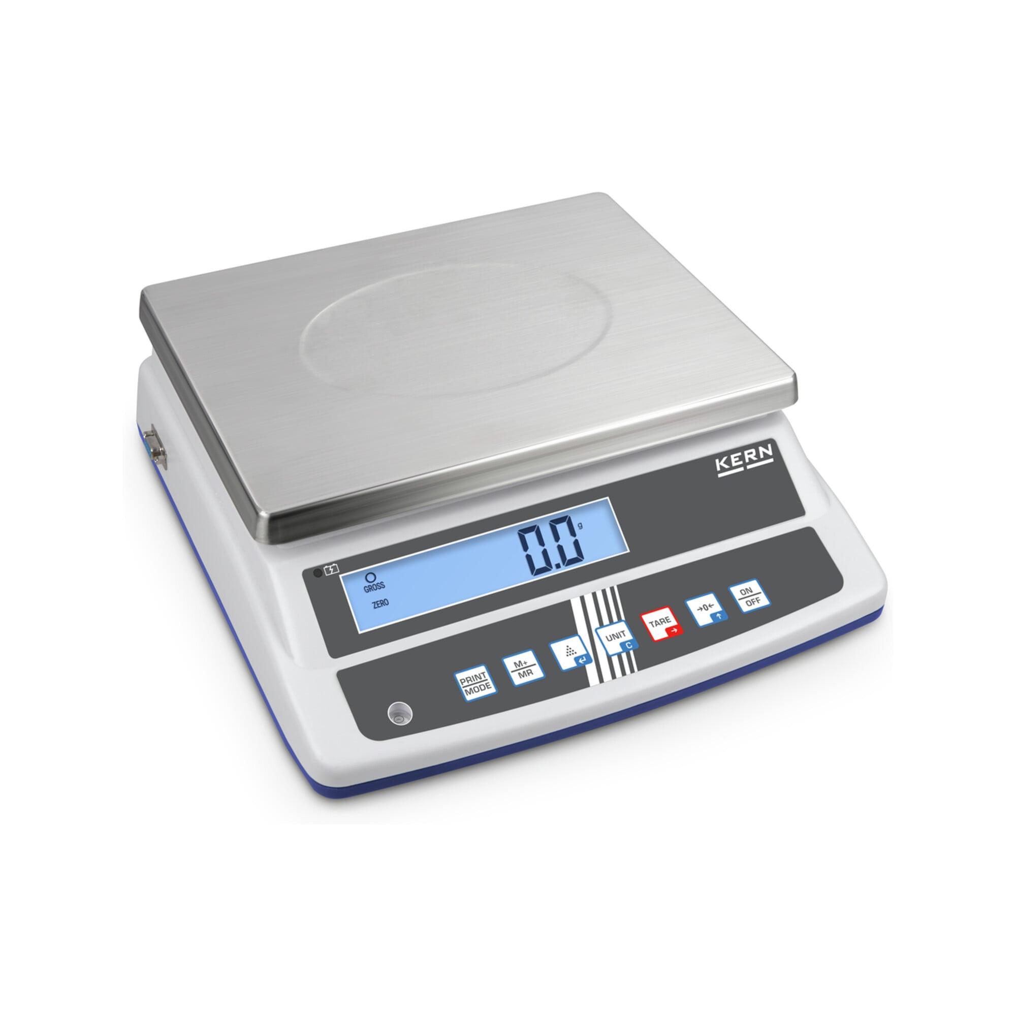Kern Tischwaage FCD 3K-3, Wägebereich 3000 g, Ablesbarkeit 0,1 g ; KERN & Sohn)