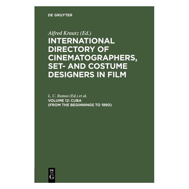 De Gruyter International Directory of Cinematograp (Englisch, Hardcover) (67833584)