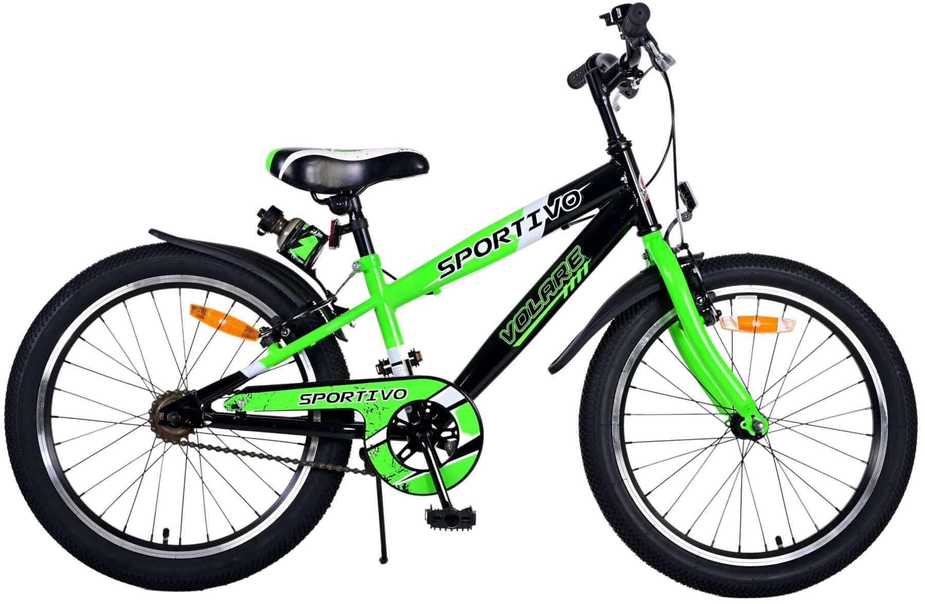 Kinderfahrrad Jugendfahrrad Sportivo - 20 Zoll - Grün - Für Jungen - Zwei Handbremsen