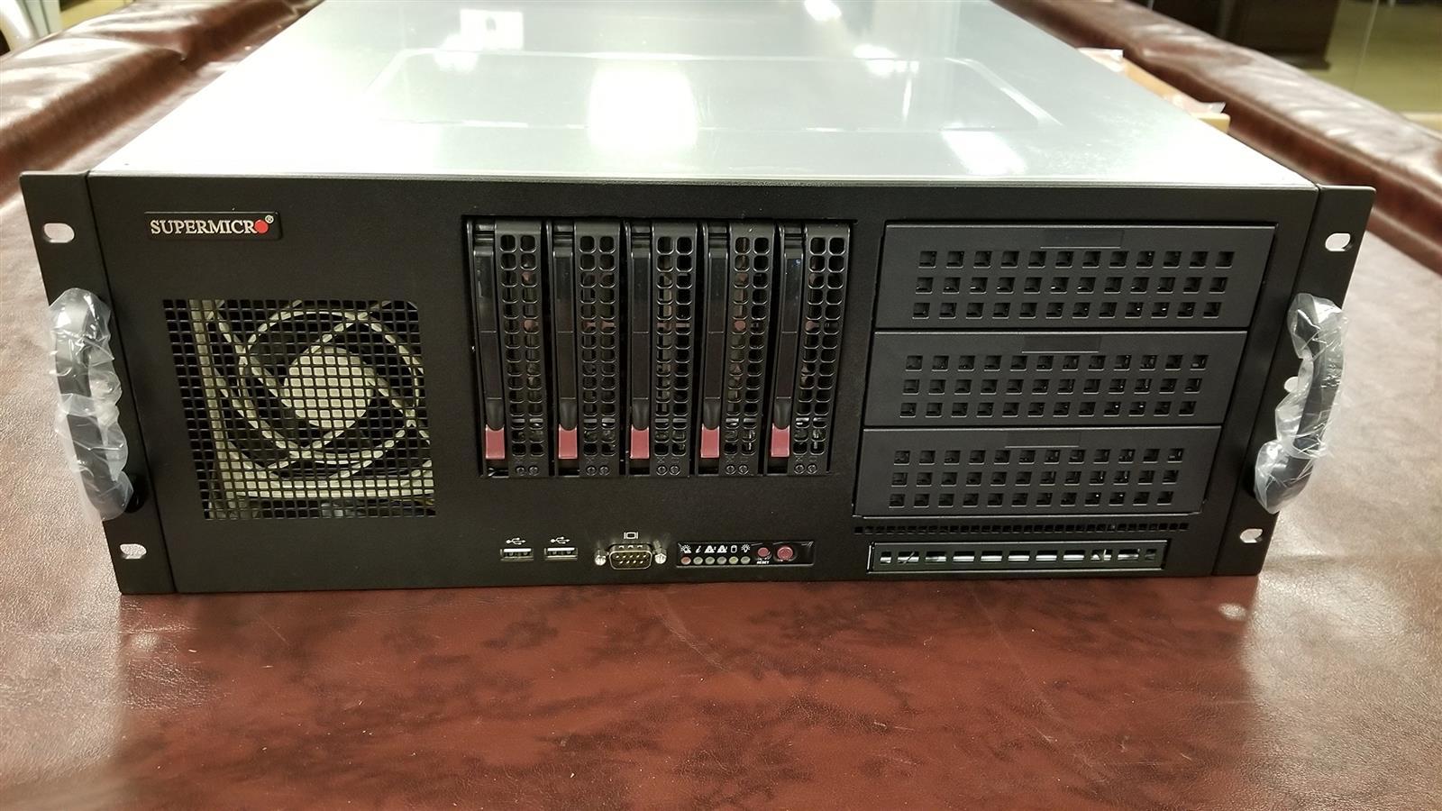 Supermicro 842XTQ-R606B, Rack, Server, Schwarz, ATX, EATX, micro ATX, 4U, HDD, LAN, Leistung, Stromausfall