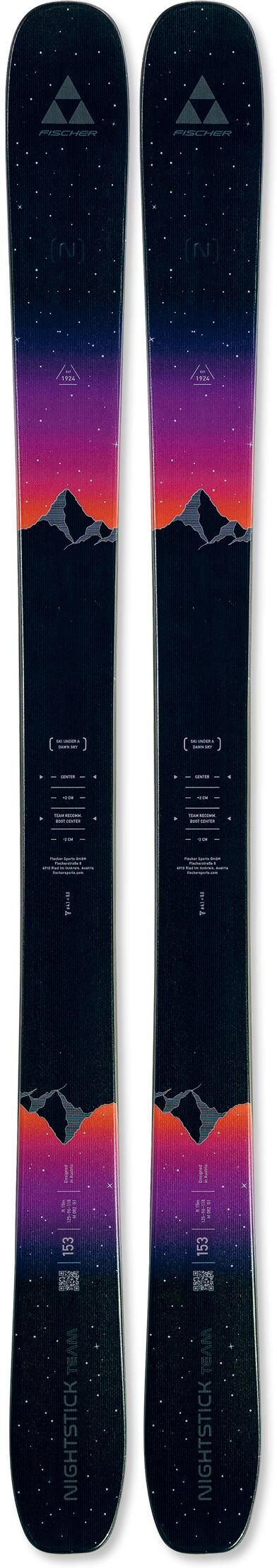 Fischer  - Pack Ski Nightstick Team - 153 + L7 Gw Black Silver Metal B100 - Ski